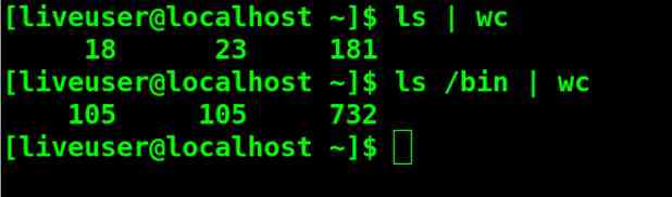 Linux Pipe Example using commands in Terminal