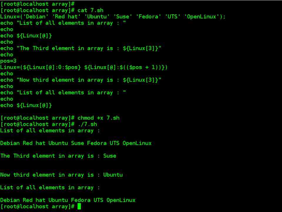 remove an element permanently from an array using pos