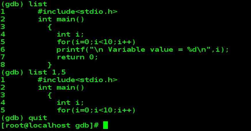 GDB Output