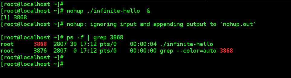 Running background job using nohup: log out safely