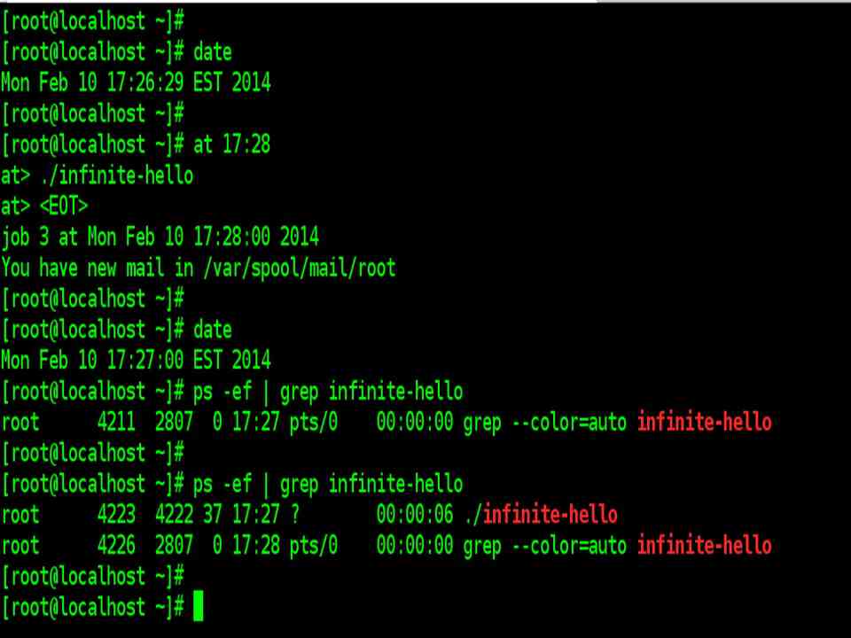 at command example