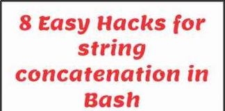 Bash string concatenation